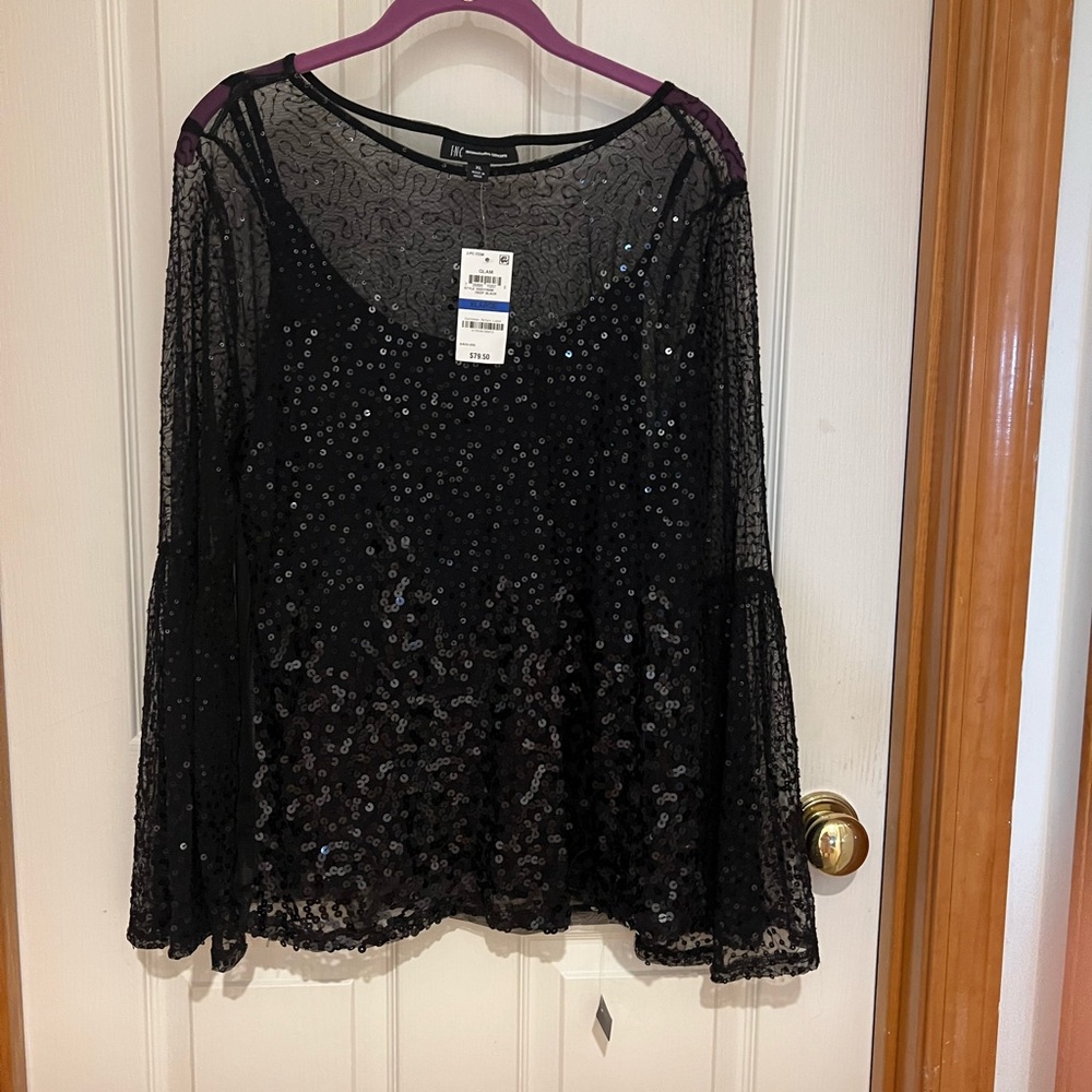2 piece sequined dress blouse. INC 
Never worn tags still on